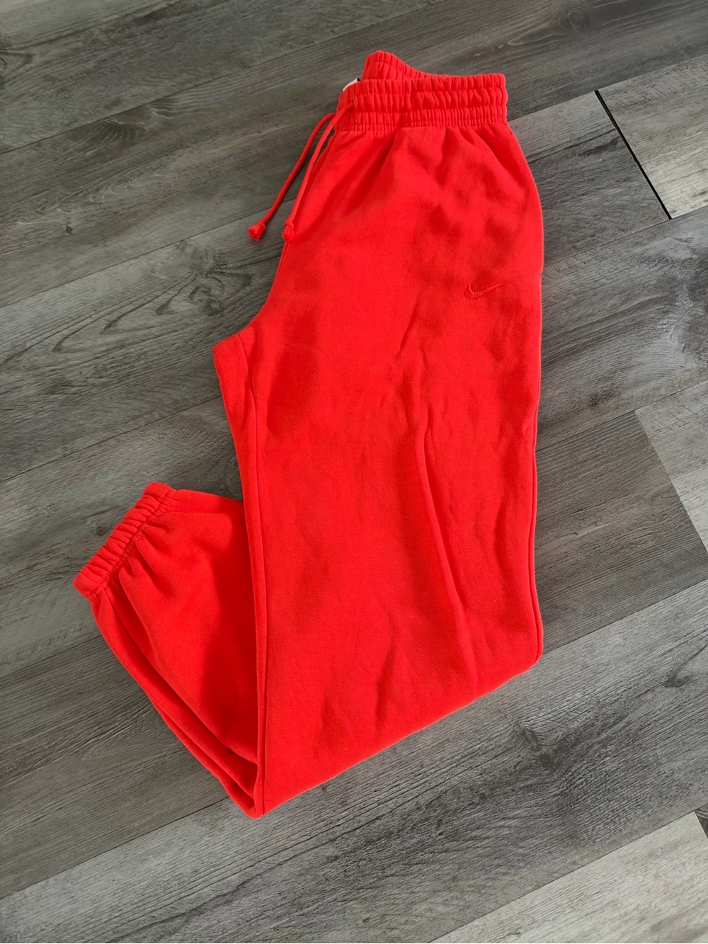 Nike women’s Bright Red Fleece Joggers